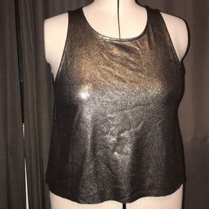 Metallic crop top